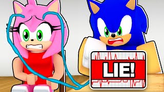 Using a LIE DETECTOR on AMY Sonic Roblox [upl. by Valsimot97]