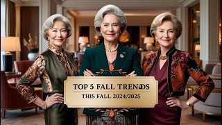 TOP 5 FALL TRENDS THIS FALL 20242025  FallWinter Fashion Trends  Fashion Trends 2025 [upl. by Yesnek]