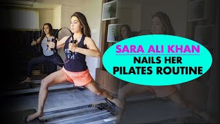 Sara Ali Khans Tough Pilates Routine Fit Tak [upl. by Lira423]