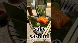 Sake Sashimi salmon 😋 recipe salmon sashimi cheflife reels recipe japanesefood wasabi [upl. by Margy]