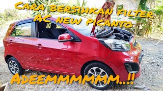 Cara membersihkan filter ac all new picanto [upl. by Audra]