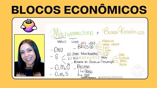 ENEM Aula 4 e 5 MULTILATERALISMO  Blocos Econômicos Nafta USMCA Mercosul e União Europeia [upl. by Matthias]