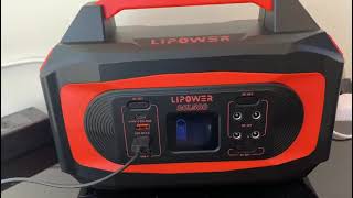 LIPOWER 500W Portable Power Station SOL500 472Wh Backup Lithium Battery Solar Generator Review [upl. by Haym]