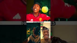 IShowSpeed reacts to KSIs new Song quotThick of itquot ishowspeed ksi [upl. by Acinot63]