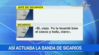 El indolente diálogo de sicarios sobre cómo mataron a miembro del Inpec en Buga [upl. by Norrv434]