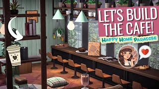 Lets build the CAFE on Happy Home Paradise  ACNH Speed Build  Animal Crossing New Horizons [upl. by Aay]