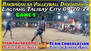 Game1Bakbakan sa Lagtang Talisay CityTeam DenverRuizKyle VsTeam TontonJomarAbog0920 [upl. by Ash]