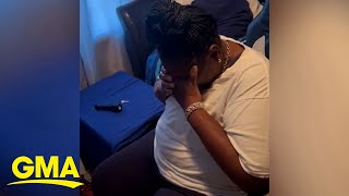 Emotional video of son surprising mom by paying her mortgage goes viral [upl. by Hynes]