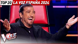 Top 20 Audiciones a Ciegas MÁS VISTAS de La Voz España 2024 [upl. by Jerrilee]