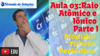 Raio Atômico e Iônico Parte I  Aula 03 [upl. by Reinaldos]