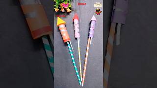 Easy Diy kids rocket craft🚀🧨🎆❤️😨shorts trending viralvideo funny story diwali art kids diy [upl. by Stoughton]