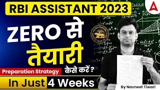 RBI Assistant 2023  4 Weeks Preparation Strategy for RBI Assistant 2023  By Navneet Tiwari [upl. by Yeniffit741]