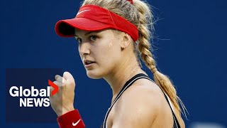 Canadian tennis star Eugenie Bouchard makes pro pickleball debut [upl. by Nisaj]