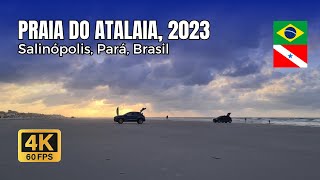 🇧🇷 One of the widest beaches in the world  Salinópolis Pará Brazil  4K 60fps [upl. by Freddie]