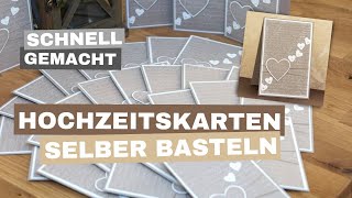 Hochzeitskarten selber basteln in Naturtönen und Produkten von Stampin’ Up 👰‍♀️🤵‍♂️ [upl. by Manning485]