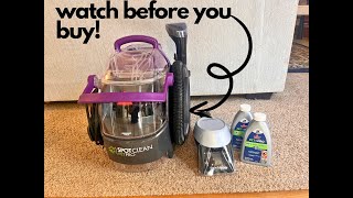 BISSELL SpotClean Pet Pro Portable Carpet Cleaner Review [upl. by Goetz]