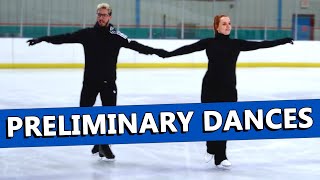 PRELIMINARY ICE DANCE TEST Dutch Waltz Canasta Tango amp Rhythm Blues [upl. by Sucerdor]