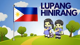 LUPANG HINIRANG  Philippine National Anthem  Kids Song [upl. by Ariayek433]