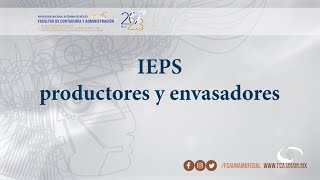 IEPS productores y envasadores  25 OCT 23  Consultorio Fiscal [upl. by Gerty38]