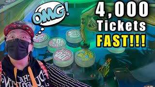 HOW FAST CAN WE WIN 4000 TICKETS [upl. by Ahsenod]