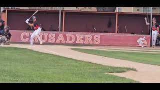 Base knock against high velocity throwing pitcher [upl. by Aiet]