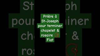 Prière à StJoseph conseillée après le Rosaire et Chapelet  dans la Divine Volonté Fiat [upl. by Lorette]