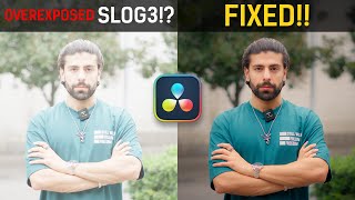 Fix Overexposed SLOG3 Footage with Davinci Resolve [upl. by Seugirdor]