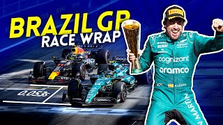 Fernando Alonso vs Sergio Perez 2023 BRAZIL GP highlights [upl. by Andra]