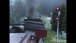 00007 CP Rail GE AC4400CW Locomotive Roof Top View Toaster Flames  Train Ride  Head End Cab Ride [upl. by Ytnom]