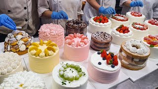 Amazing Cake Decorating Technique  Making a Variety of Cakes  Korean Street Food [upl. by Eimaraj]