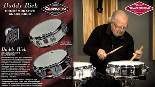 Buddy Rich Commemorative Snare Drum Announcement  New from Craviotto Drum Company [upl. by Alexina354]