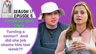 MAFS Season17 Episode 6 ● Cameron and Clare ● Sea Change ● From job shaming to romance [upl. by Chapman]