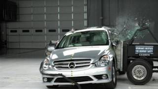 2008 MercedesBenz RClass side IIHS crash test [upl. by Sral929]