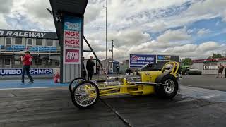 MOONEYES Dragster at Dragstaigia 2024 [upl. by Eniamahs]