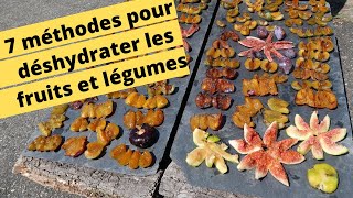 🍑🍐🍎7 METHODES POUR DESHYDRATER LES FRUITS ET LEGUMES🍑🍐🍎 [upl. by Urias]