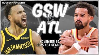 Golden State Warriors vs Atlanta Hawks Full Game Highlights  Nov 20  2025 NBA Season [upl. by Henriha]