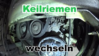 Rieppenriemen wechseln schnell und einfach  Keilriemen VW Seat Skoda Modelle Riemen austauschen [upl. by Weintrob]