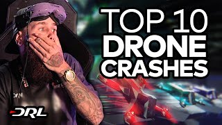 Drone Racing League Top 10 crashes of all time  NBC Sports [upl. by Riella]