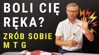 BÓL I NAPIĘCIE RĘKI  zrób sobie masaż tkanek głębokich MTG  dr n med Marcin Wytrążek [upl. by Alanson307]