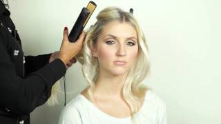 Curling hair with ghd straighteners Red Carpet look [upl. by Nivloc]