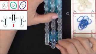 Bracelet Goutte deau Rainbow Loom France [upl. by Nhepets]