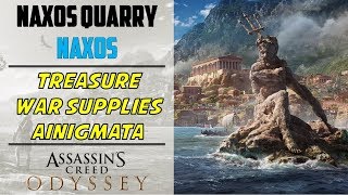 Naxos Quarry  Ainigmata War Supplies amp Treasure Location  AC ODYSSEY [upl. by Leunamnauj665]