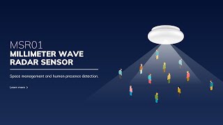 MSR01 Millimeter Wave Radar Sensor  Space management and human presence detection [upl. by Nostets]