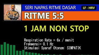 Sehatkan Pembuluh Darah Anda  Gunakan Napas Ritme 55 Selama 1 Jam Non Stop [upl. by Asial689]