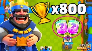 Clash Royale  Deck le PLUS RUSH du MONDE   Cochon Golem Glace  Arène 5 6 7 8 9 [upl. by Dodwell]