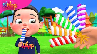 lollipops finger family song nursery rhymes  BluLoo Nursery Rhymes amp Kids Songs [upl. by Shelagh211]