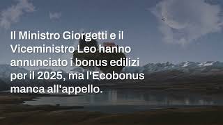 L’Ecobonus non sarà rinnovato nel 2025 Nessuno ne parla [upl. by Jagir]