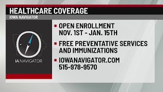 Iowa Navigator helping uninsured during Open Enrollment [upl. by Gardas]