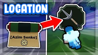 Azim Senko Boss Scroll Spawn Location  How to Get Azim Senko Dagai in Shindo Life [upl. by Goeselt]