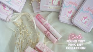 2024 NEW ETUDE FIXING TINT PINK SHY COLLECTION  Lululand [upl. by Htebizile202]